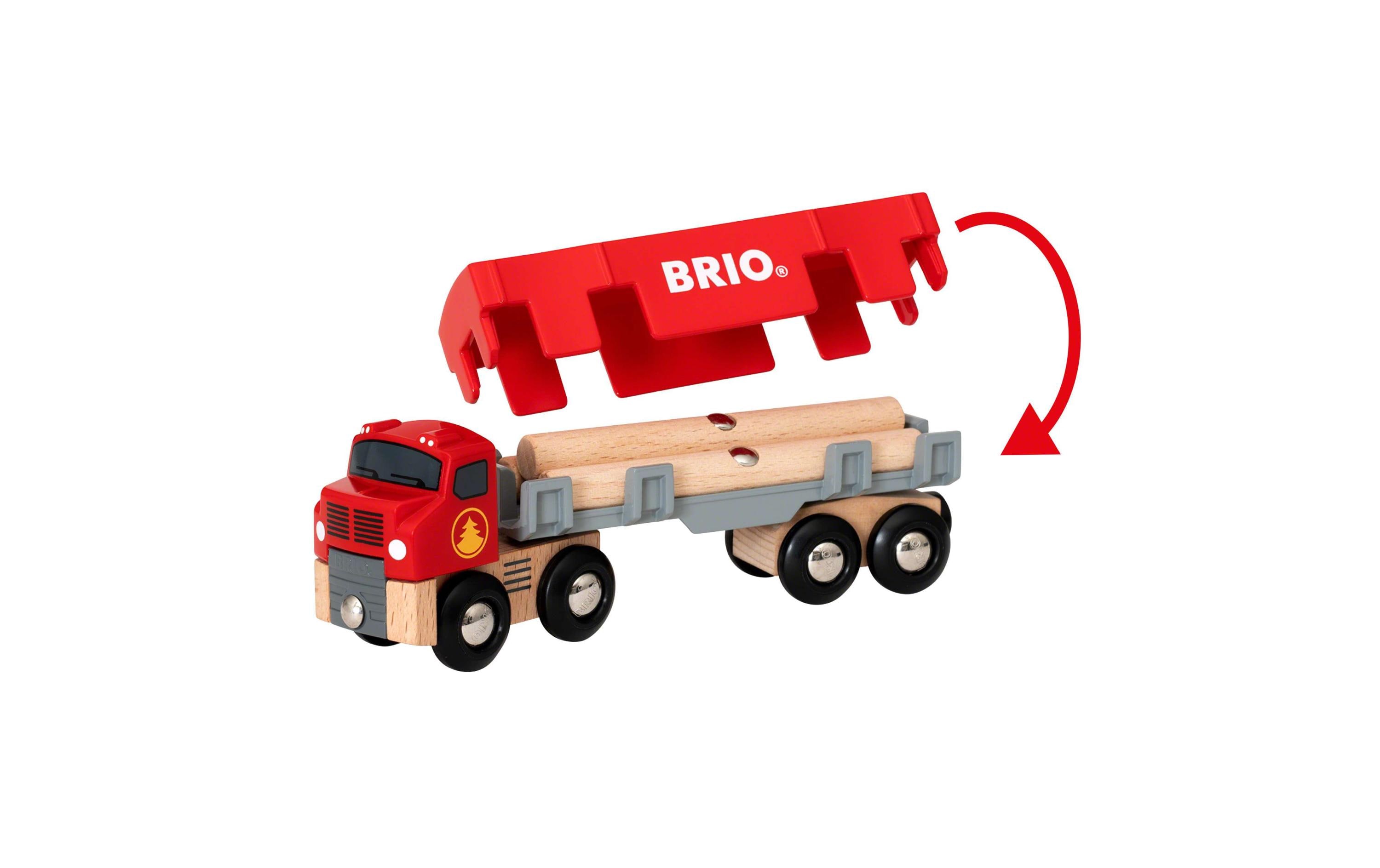 BRIO BRIO World Holztransporter mit Magnetladung