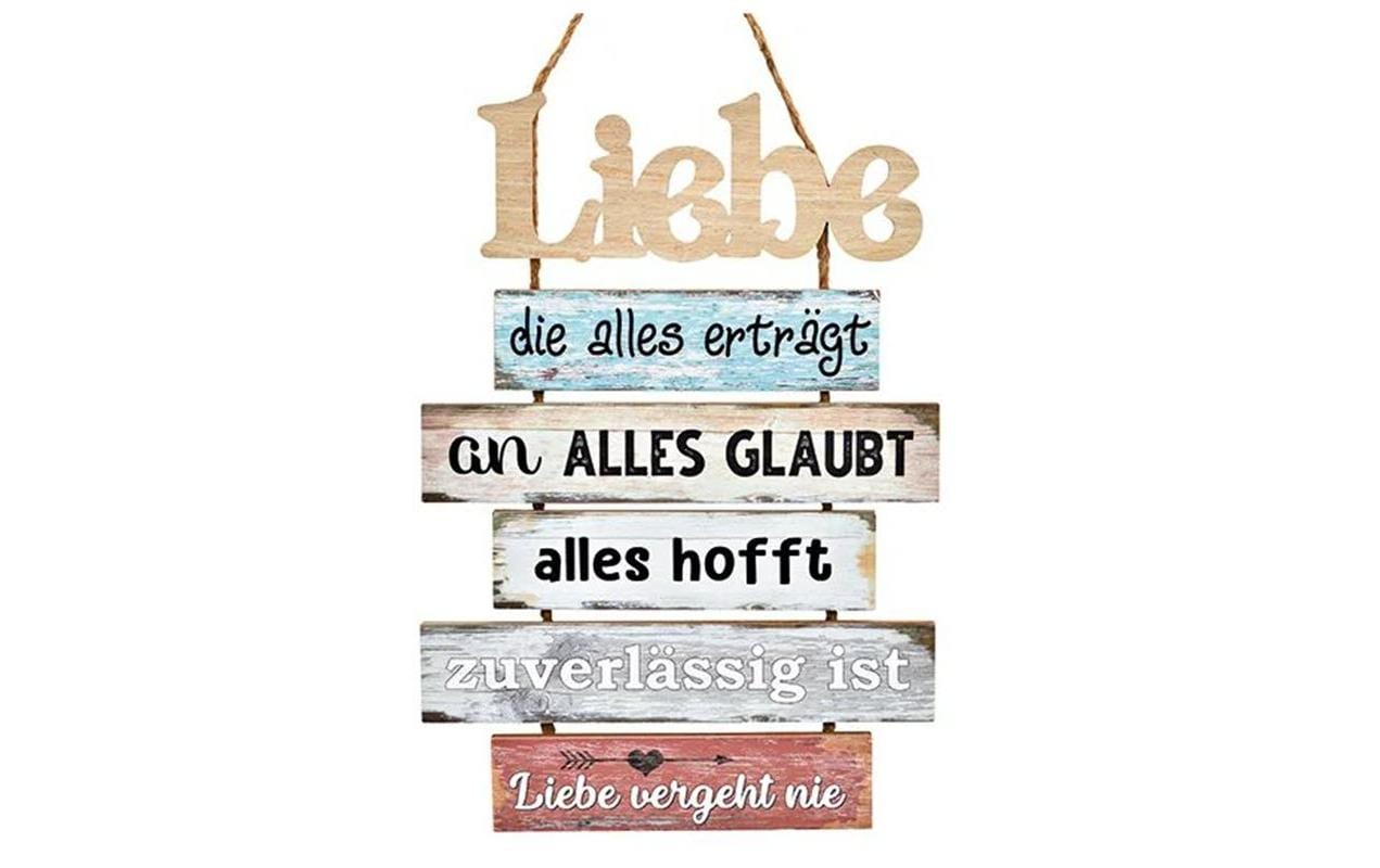 G. Wurm Schild Liebe 33 x 48 cm, Holz