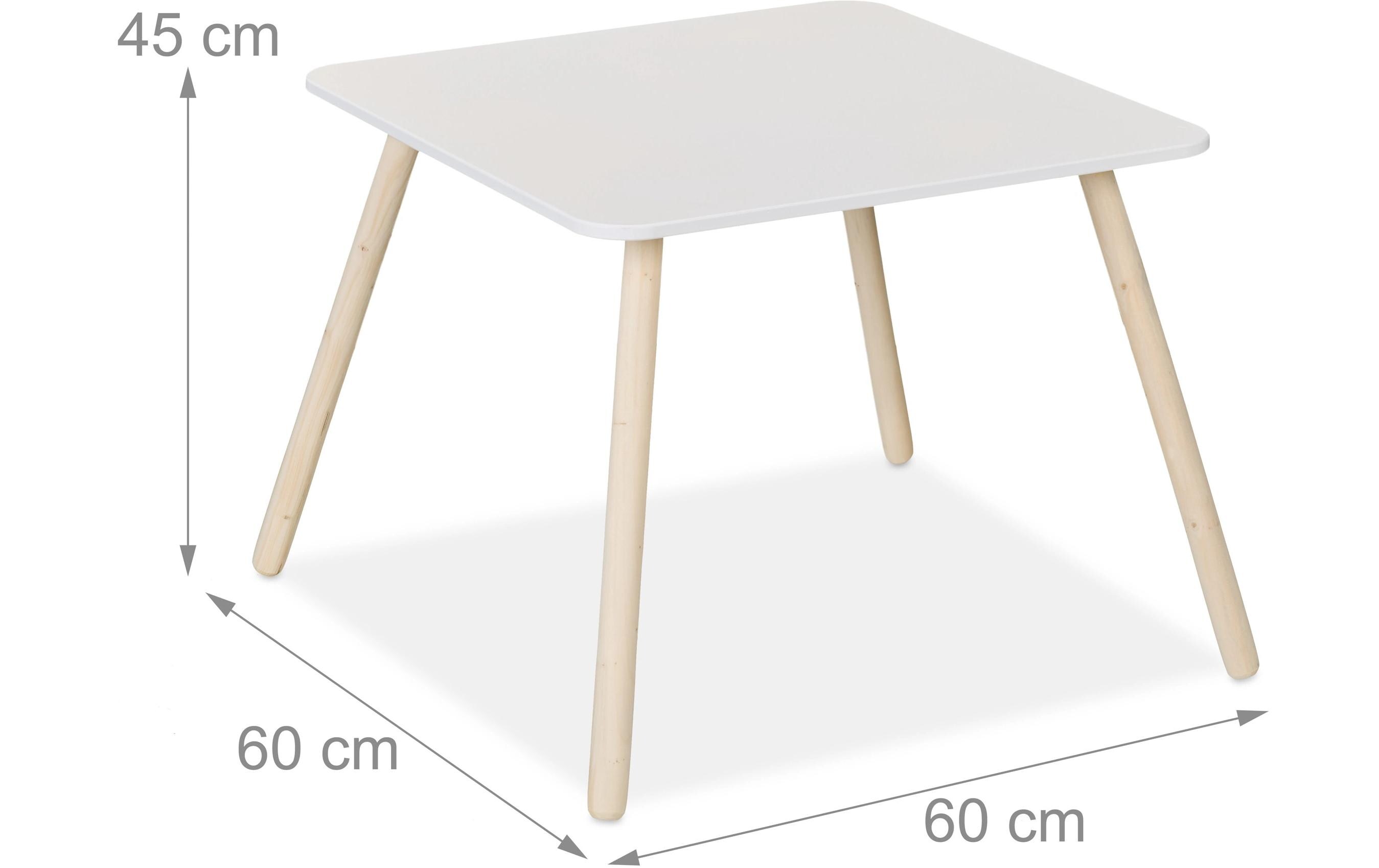 relaxdays Kindersitzgruppe 3-teilig Hellbraun; Weiss relaxdays Kindersitzgruppe 3-teilig Hellbraun; Weiss