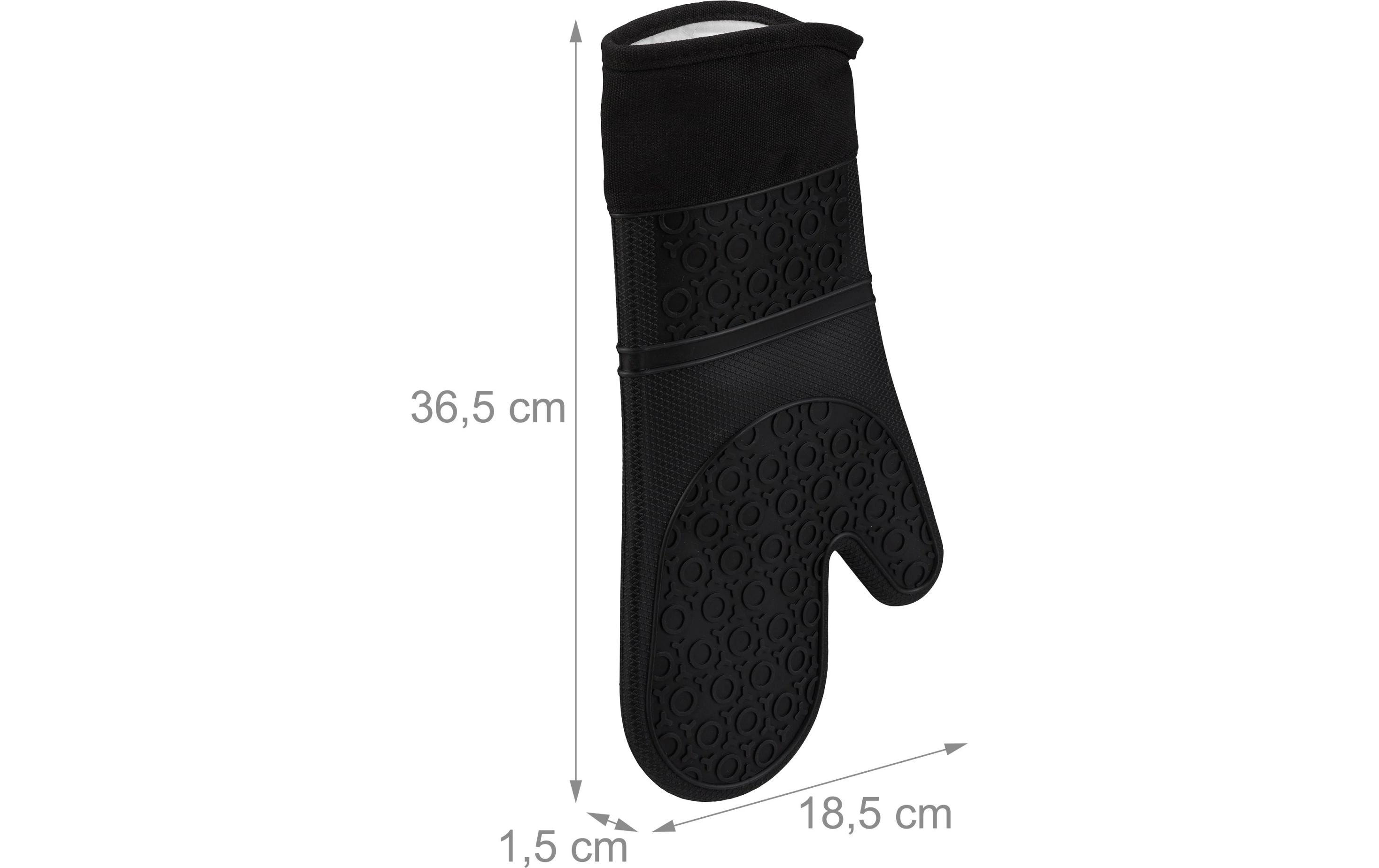 relaxdays Topflappen Schwarz