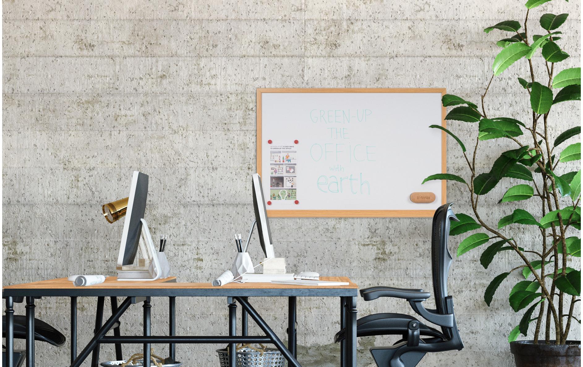 Bi-Office Magnethaftendes Whiteboard Earth 100 cm x 150 cm, Weiss Bi-Office Magnethaftendes Whiteboard Earth 100 cm x 150 cm, Weiss