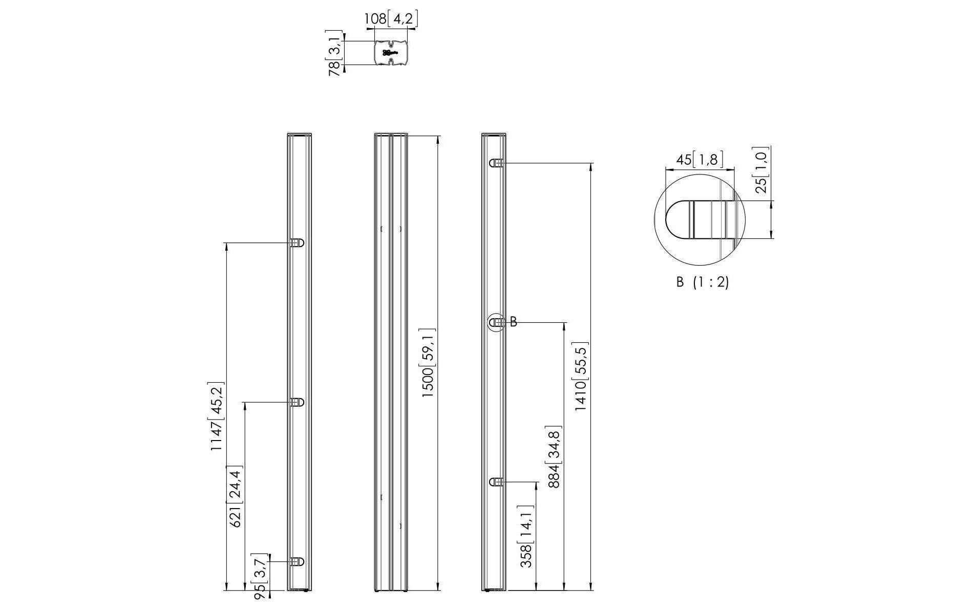 Vogel's Ersatzteil PUC 2715B Schwarz