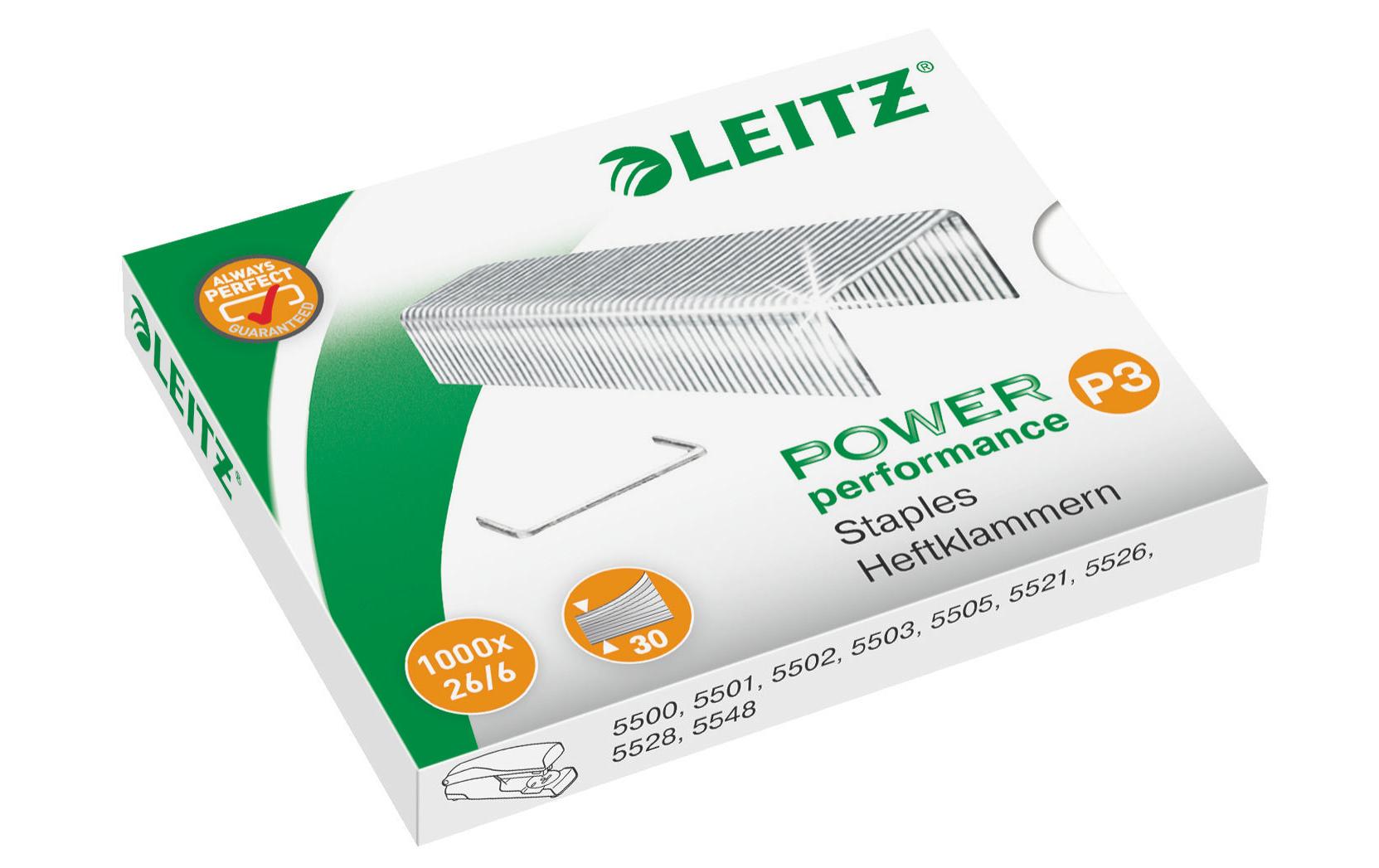 Leitz Heftklammer P3 26/6 1000 Stück