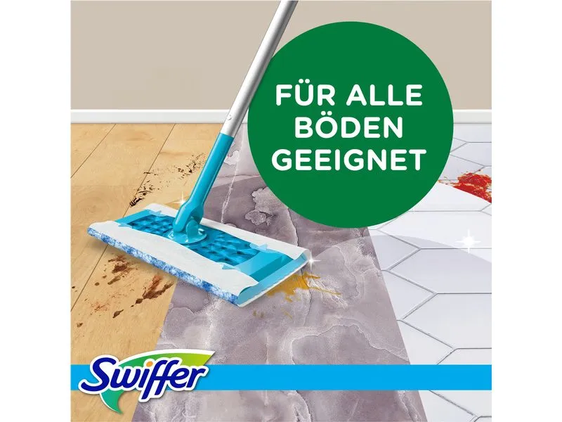 Swiffer Wischmopp Starter-Set 7-teilig, Blau Swiffer Wischmopp Starter-Set 7-teilig, Blau