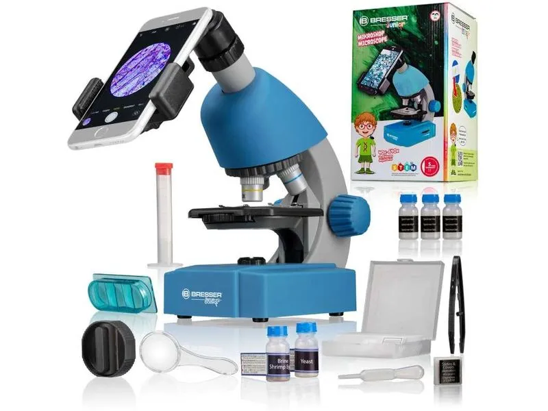 Bresser junior Mikroskop Junior Mikroskop 40x-640x Blau Bresser junior Mikroskop Junior Mikroskop 40x-640x Blau