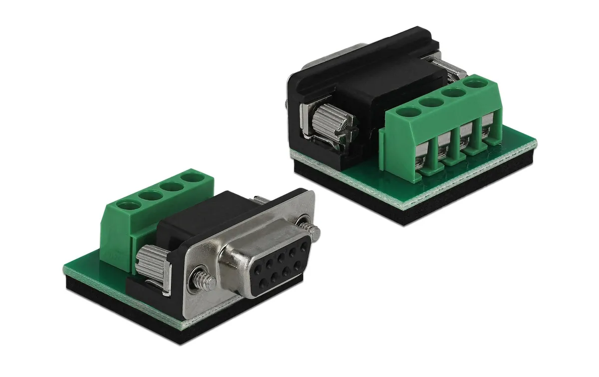 Delock Steckverbinder RS232 - RS485 Terminal Block, ESD-Schutz Delock Steckverbinder RS232 - RS485 Terminal Block, ESD-Schutz