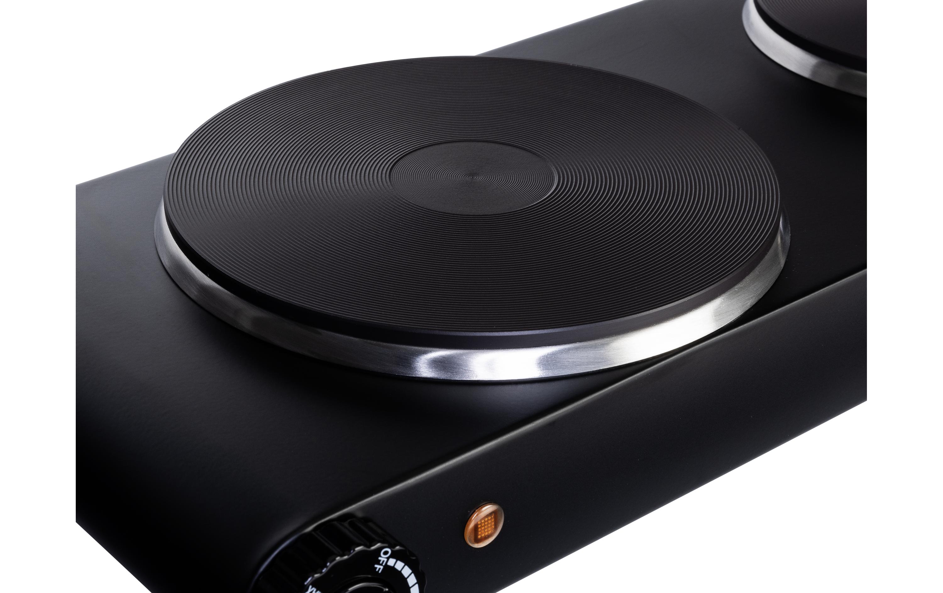 FURBER Doppelkochplatte Schwarz, 1500 W / 1000 W