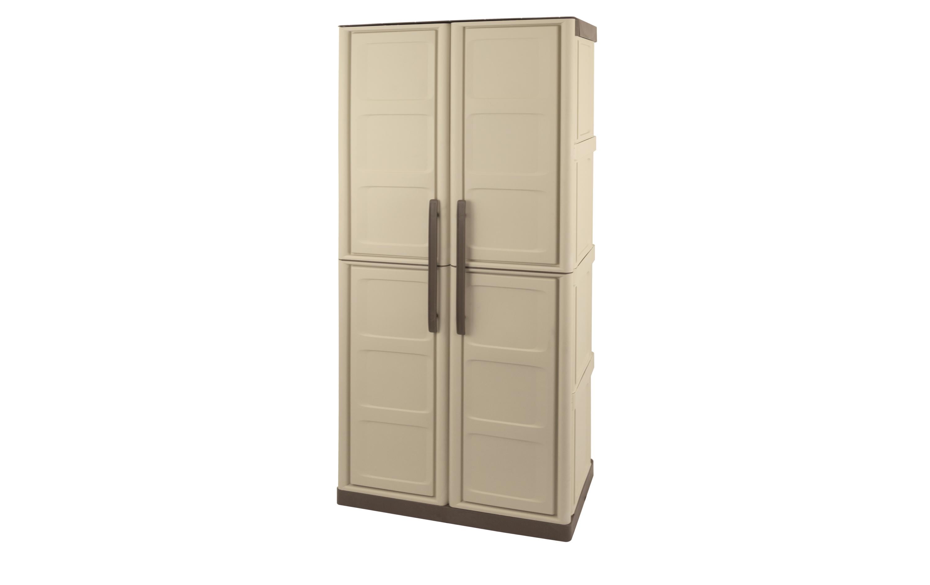 Art Plast Gartenschrank Taupe/Elfenbein