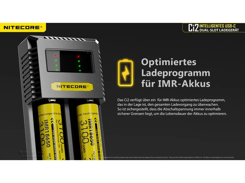 Nitecore Ladegerät Ci2 35000 mAh Nitecore Ladegerät Ci2 35000 mAh