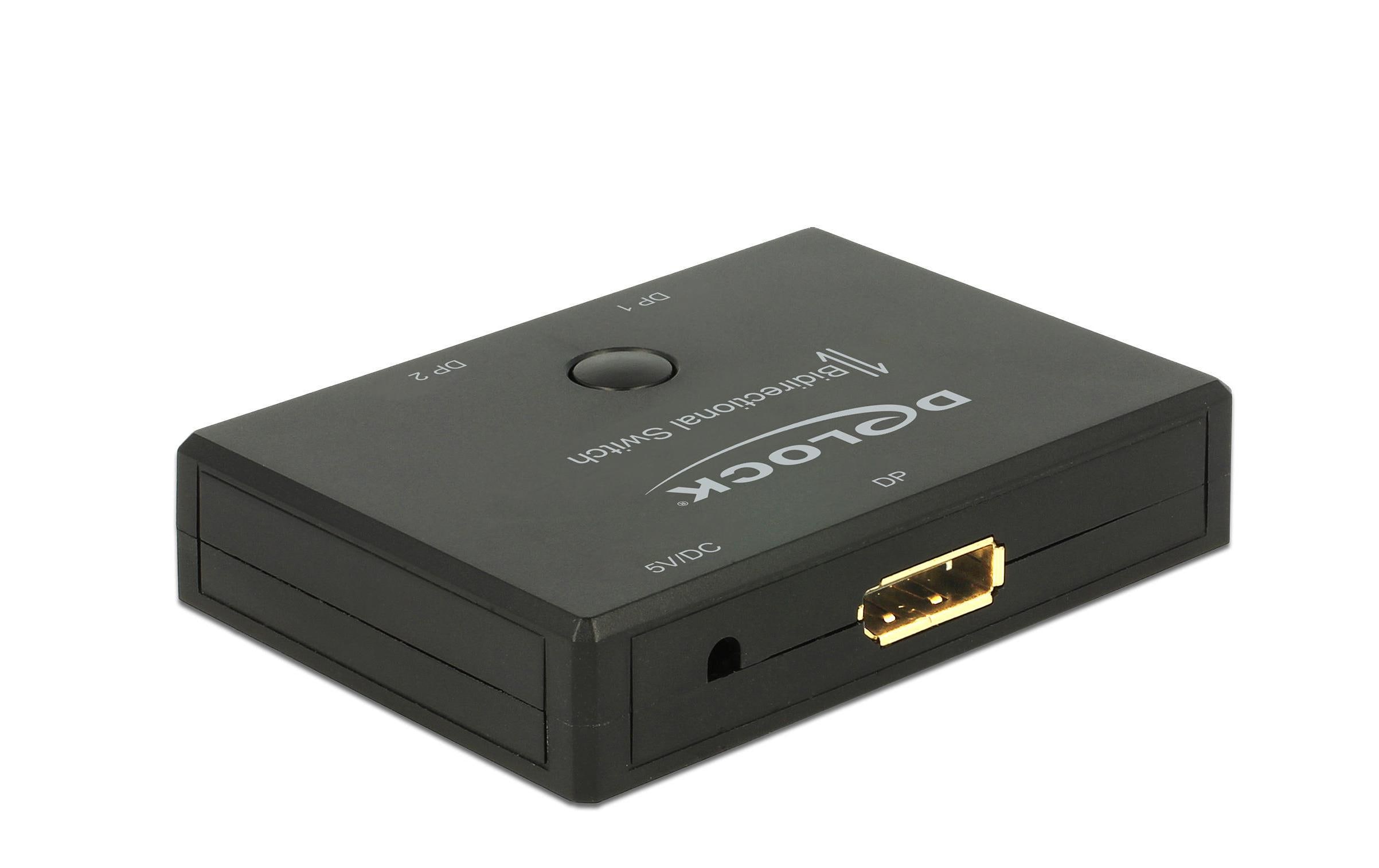 Delock Switchbox Displayport 2in/1Out, 2Out/1In, 4K/60Hz