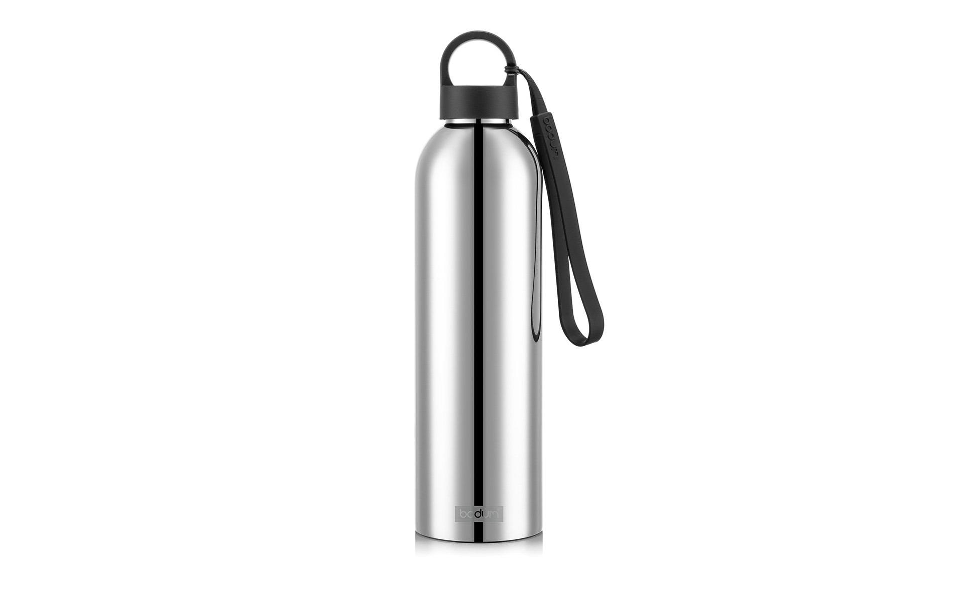 Bodum Vakuum-Doppelwand-Wasserflasche Melior Verchromt, 1 l