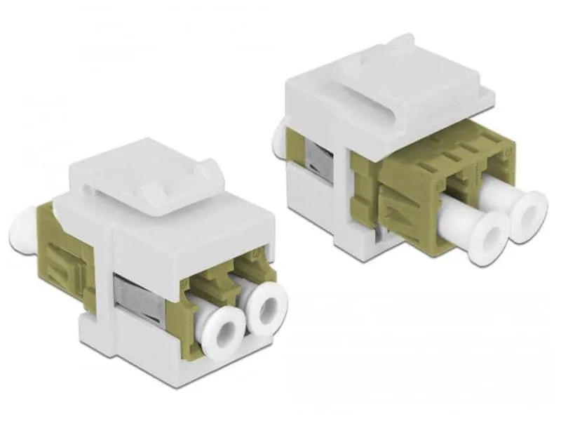 Delock Keystone-Modul LWL Multimode Duplex LC-LC, OM2