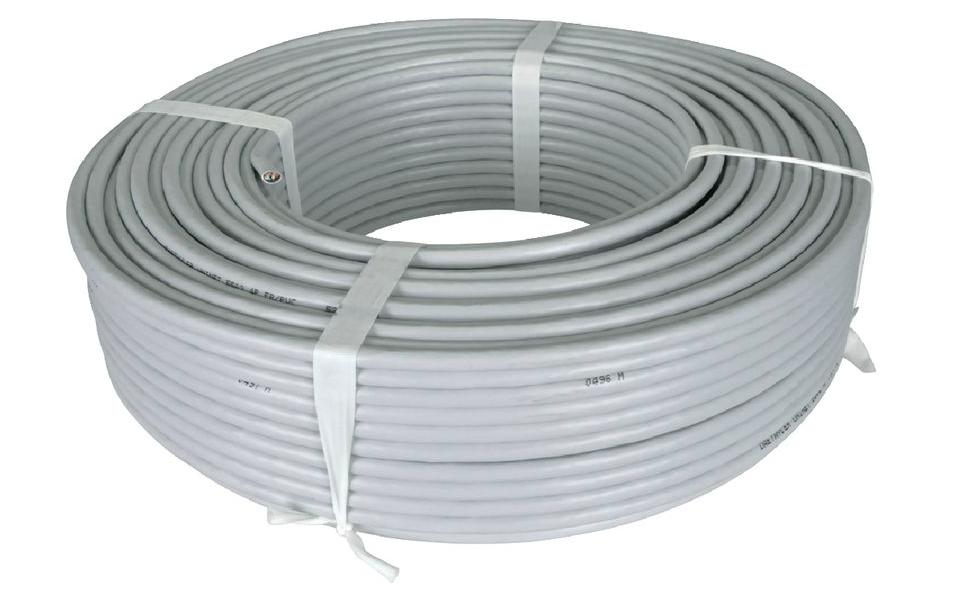 Dätwyler IT Infra Rangierkabel CU 602 4P Flex Cat 6, UTP, 100 m, Grau