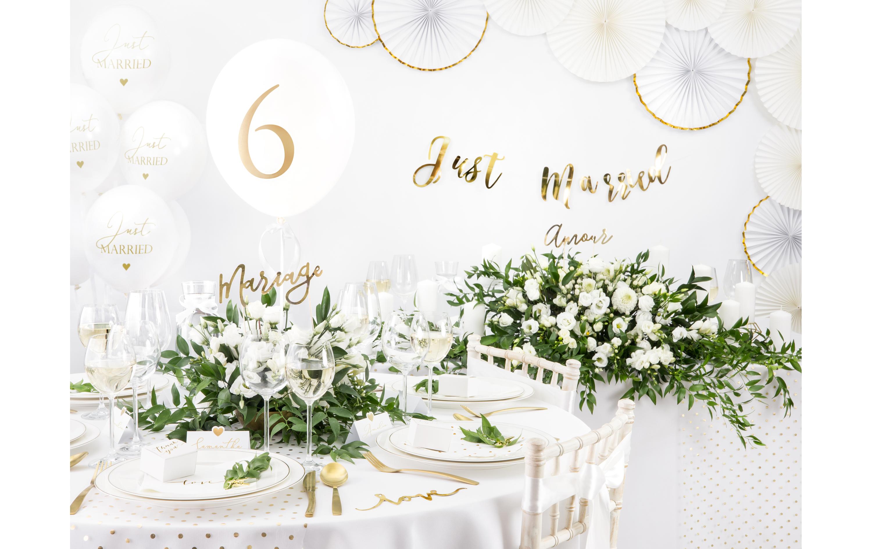 Partydeco Rosetten 3 Stück, Cremeweiss