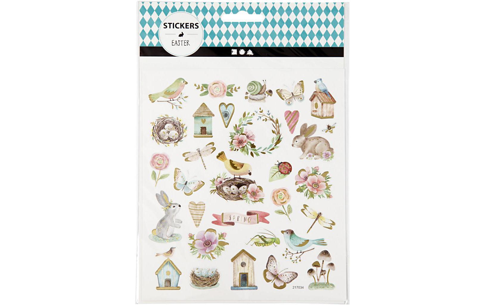 Creativ Company Sticker Ostern/Frühling, 34 Sticker