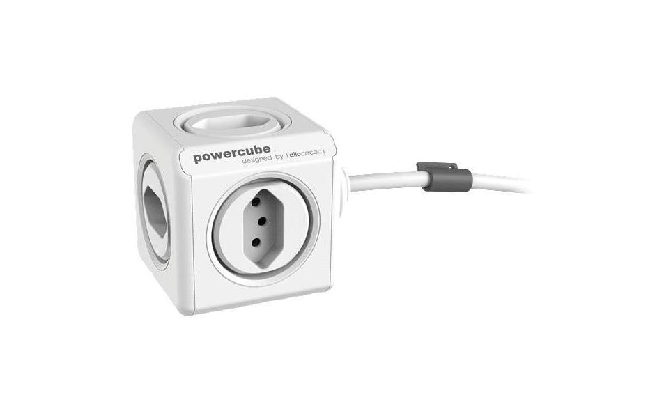 Allocacoc Tischsteckdosenleiste PowerCube Extended 5x T13 Weiss