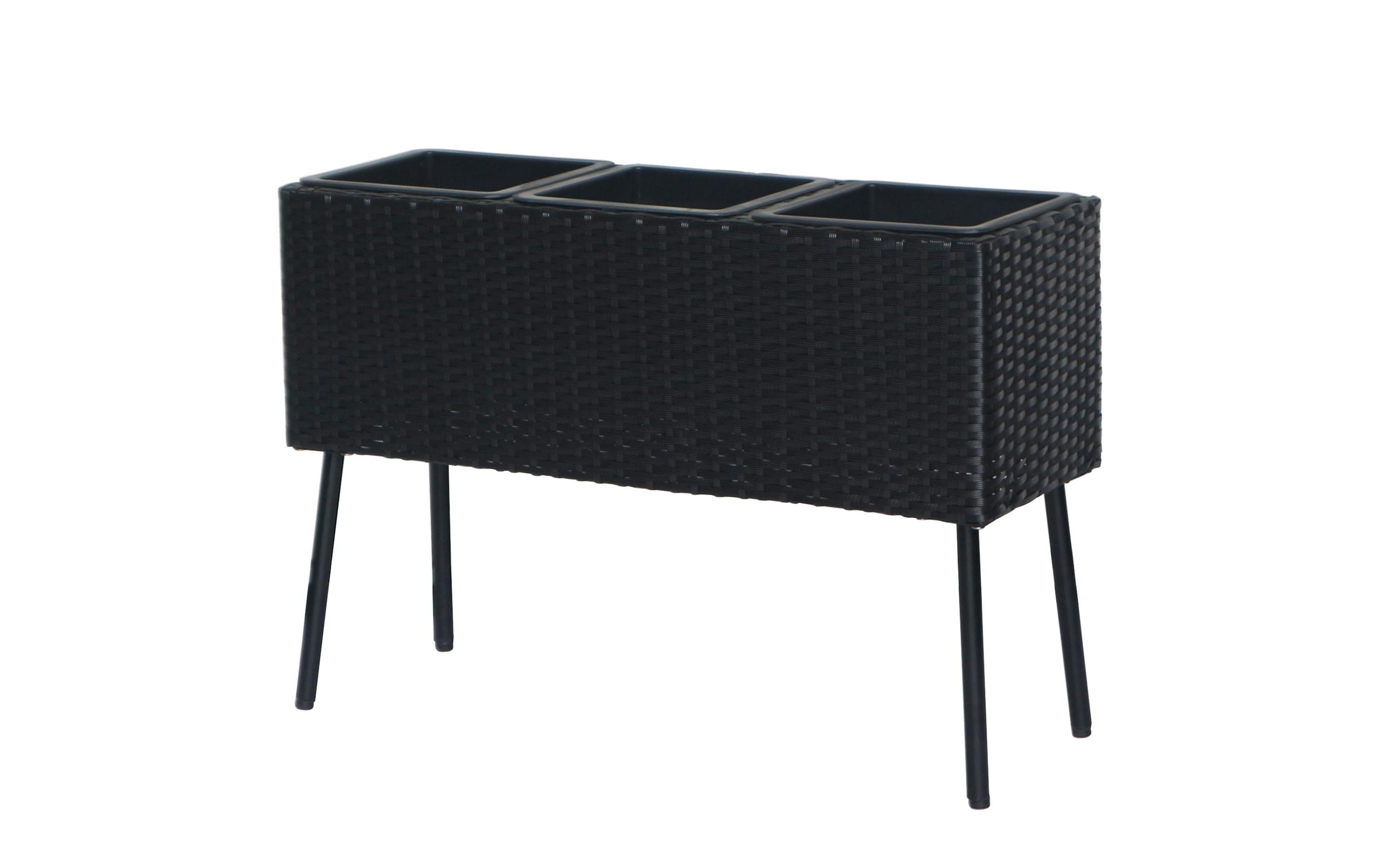 COCON Pflanzentopf 3 x 1.17 L Schwarz