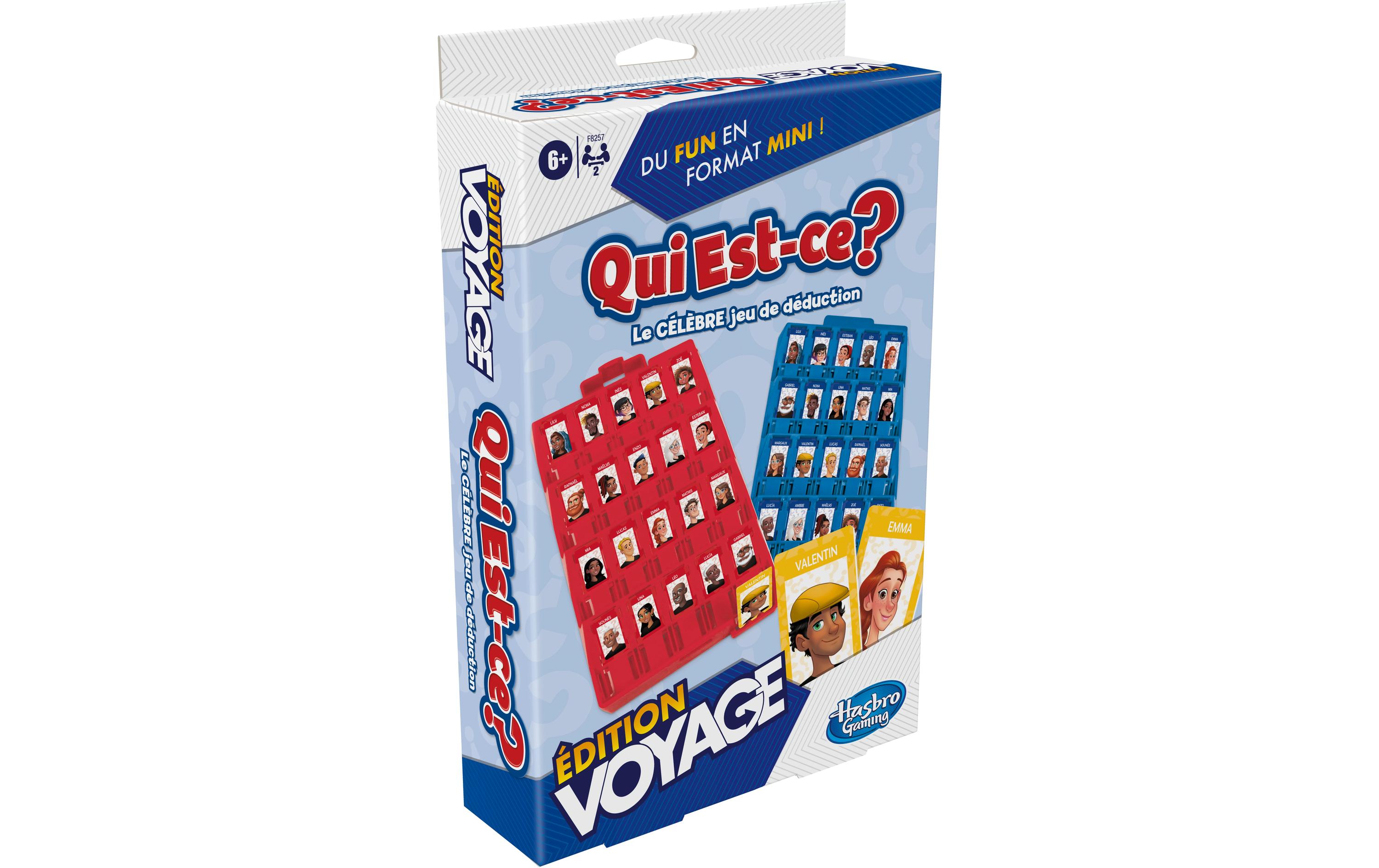 Hasbro Gaming Familienspiel Qui Est-ce? Édition Voyage -FR-