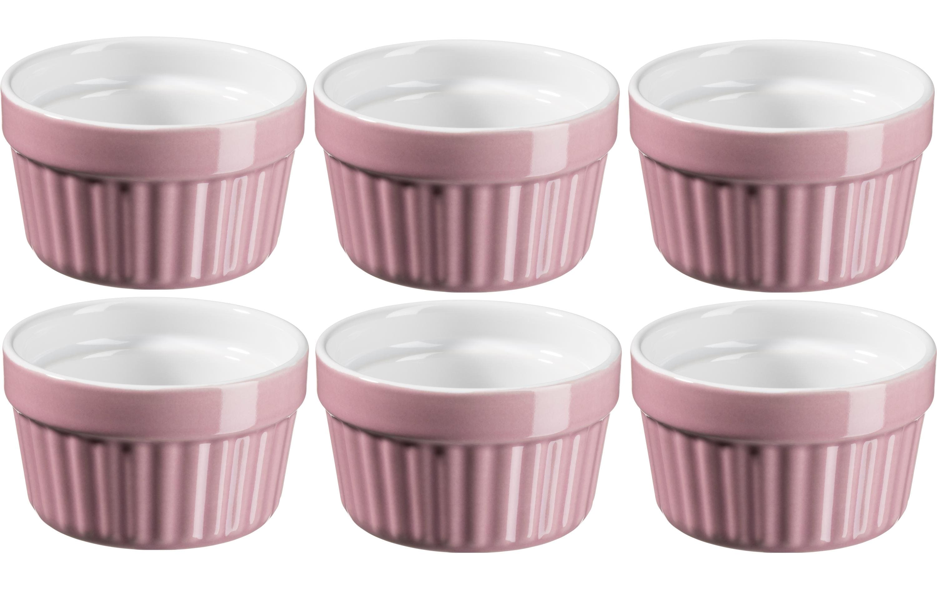 Mäser Auflaufform-Set OMEA 9.5 cm, 6 Stück, Rosa