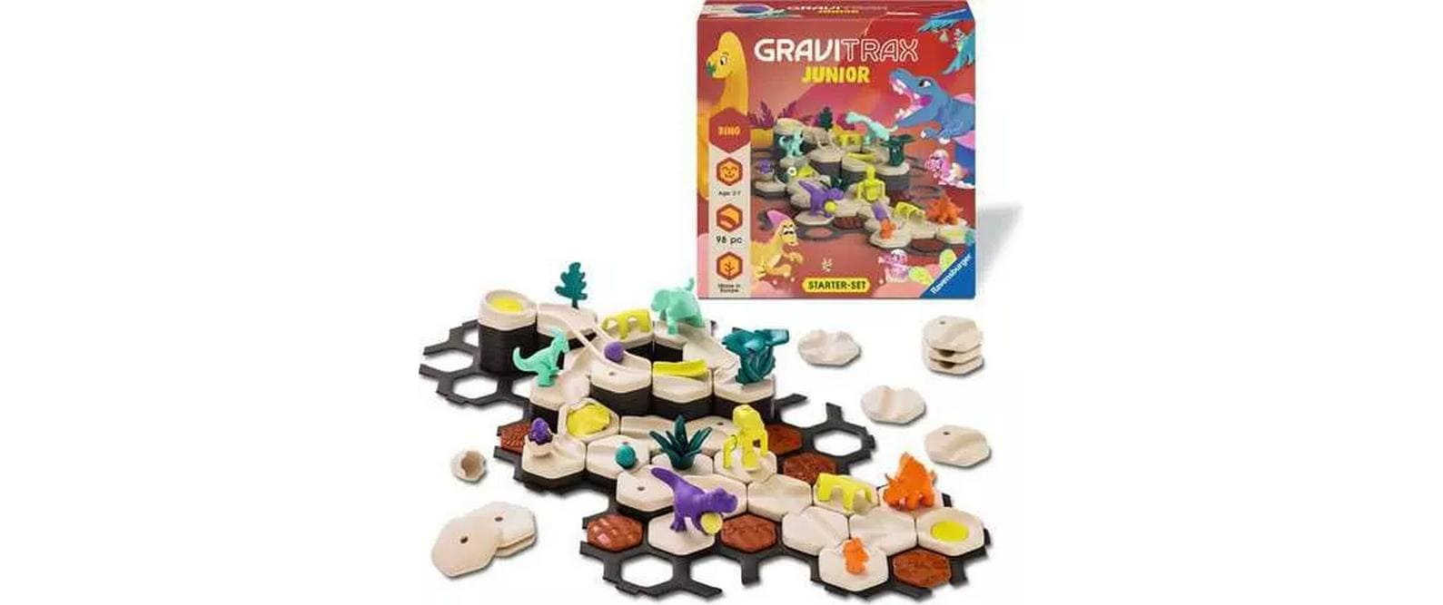 Ravensburger Kugelbahn GraviTrax Junior Starter-Set L Dino