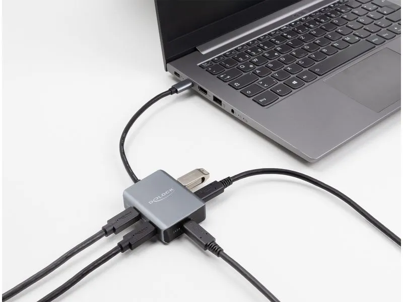 Delock USB-Hub 4 Port USB-C 10 Gbps Delock USB-Hub 4 Port USB-C 10 Gbps