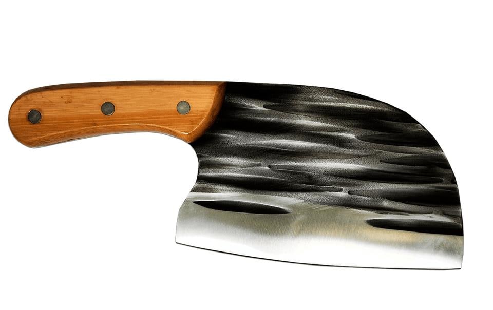 Hot Wok Hackmesser 1 Stück, Bambus/Edelstahl