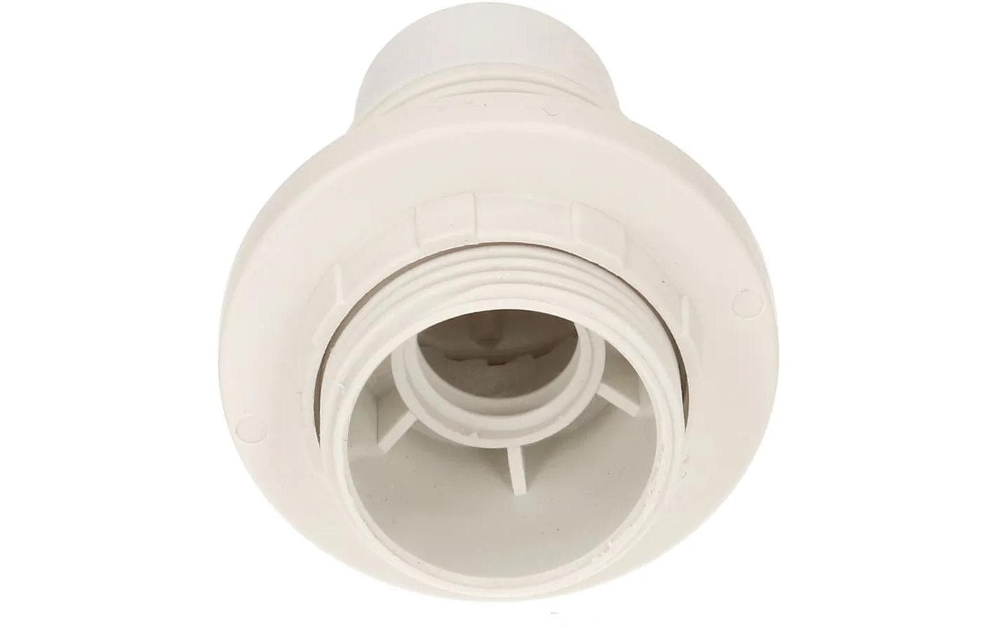 Max Hauri Lampenfassung E14 Randmantel weiss, M10 x 1 Max Hauri Lampenfassung E14 Randmantel weiss, M10 x 1