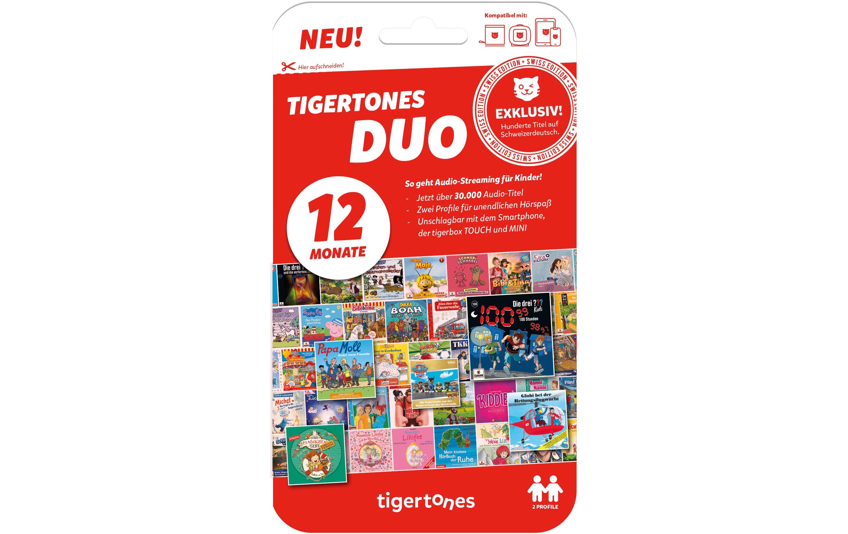Tigermedia tigertones Duo – Ticket Swiss Edition 12 Monate