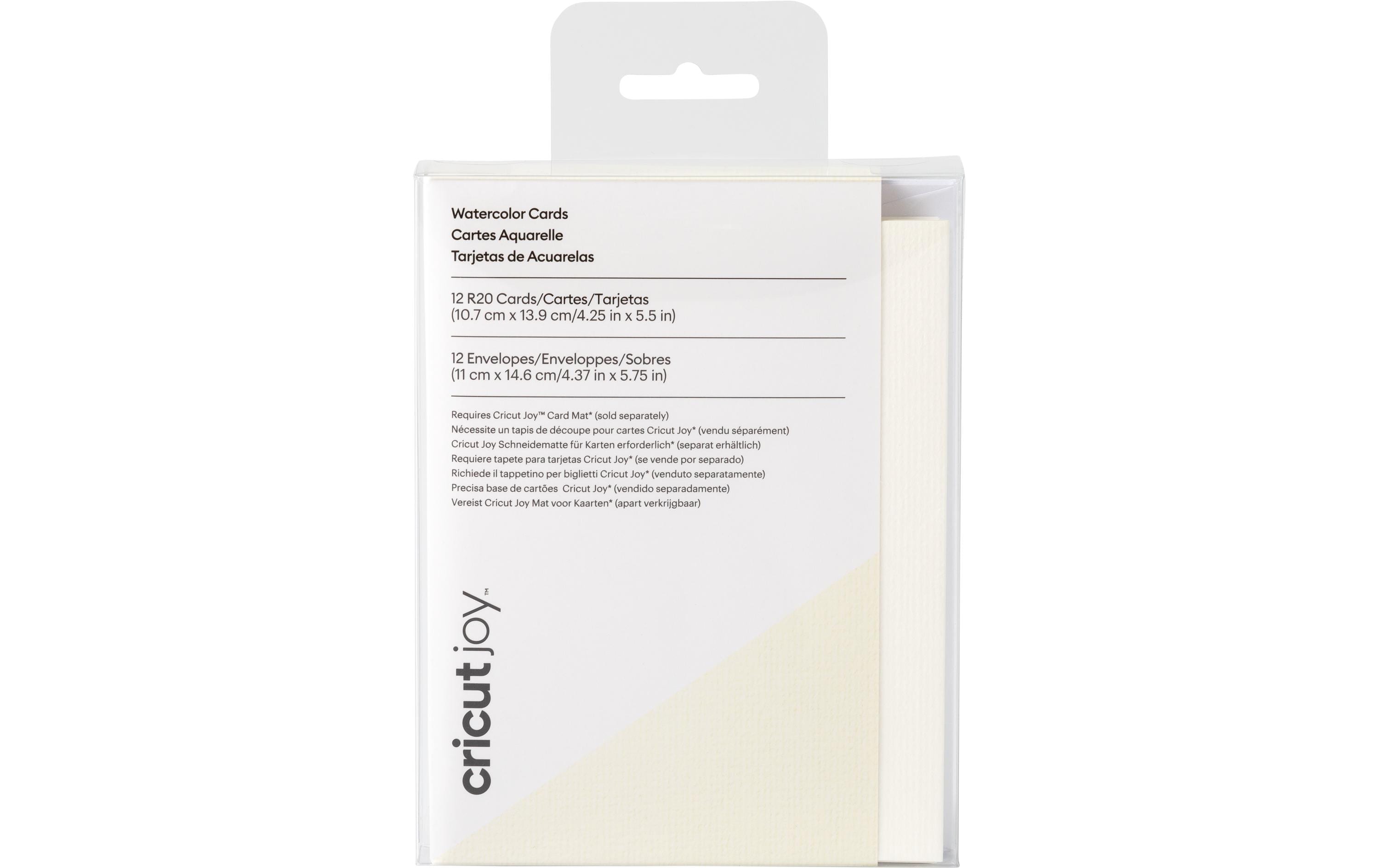 Cricut Blankokarte für Wasserfarben R20 12 Stück Cricut Blankokarte für Wasserfarben R20 12 Stück