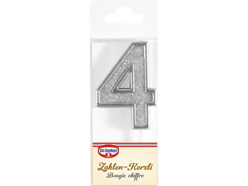 Dr.Oetker Zahlenkerze 4 1 Stück