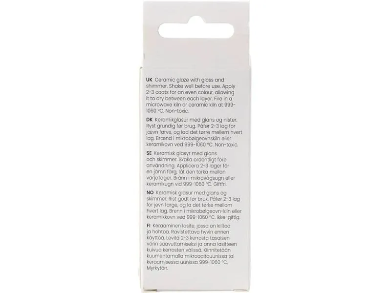 Creativ Company Versiegelung 999 - 1060 °C, 60 ml, Weiss Creativ Company Versiegelung 999 - 1060 °C, 60 ml, Weiss