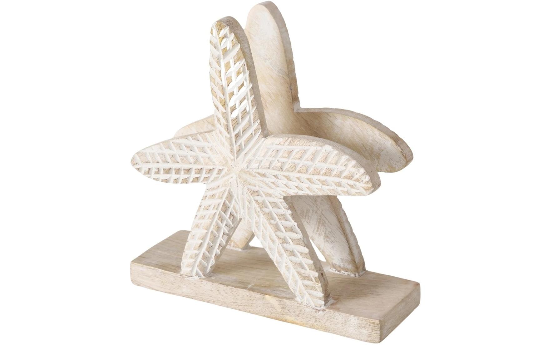 Boltze Serviettenhalter Seestern Tenila, Braun / Weiss