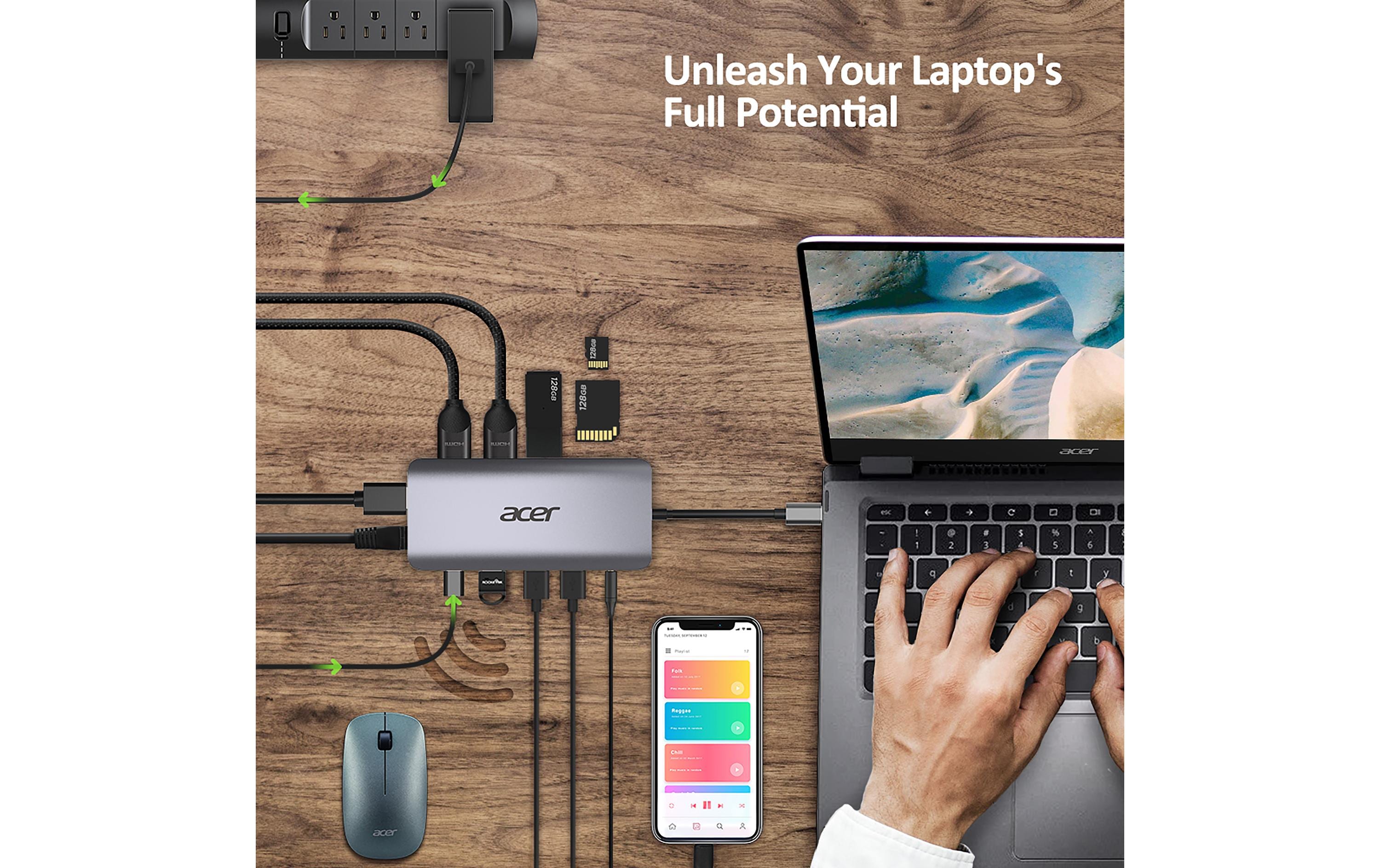Acer Dockingstation USB-C 12-in-1 Dongle Mini
