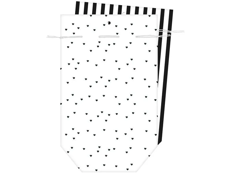 Braun + Company Geschenktasche 2 Stück, 16 x 26 cm, Schwarz/Weiss Braun + Company Geschenktasche 2 Stück, 16 x 26 cm, Schwarz/Weiss