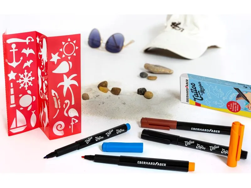 Eberhard Faber Tattoostift Set Beach, 4 Stück Eberhard Faber Tattoostift Set Beach, 4 Stück
