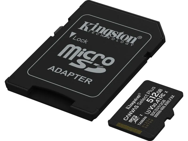 Kingston microSDXC-Karte Canvas Select Plus Gen3 512 GB Kingston microSDXC-Karte Canvas Select Plus Gen3 512 GB