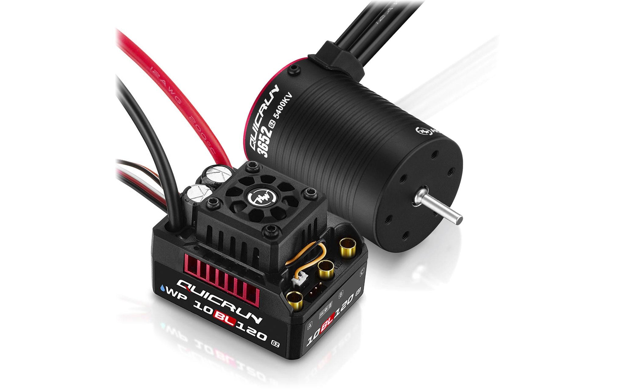 Hobbywing Brushless-Antriebsset WP 10BL120 G2 3652SL-5400KV Combo 1:10