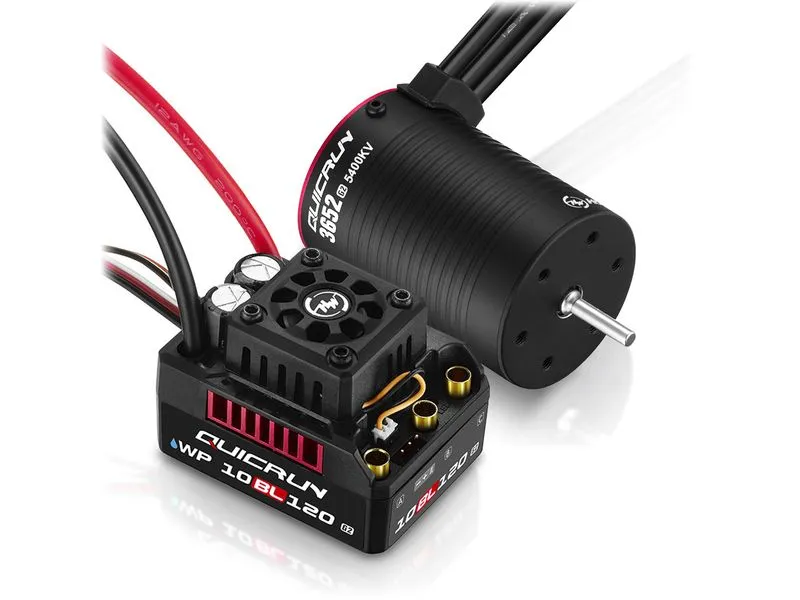 Hobbywing Brushless-Antriebsset WP 10BL120 G2 3652SL-5400KV Combo 1:10