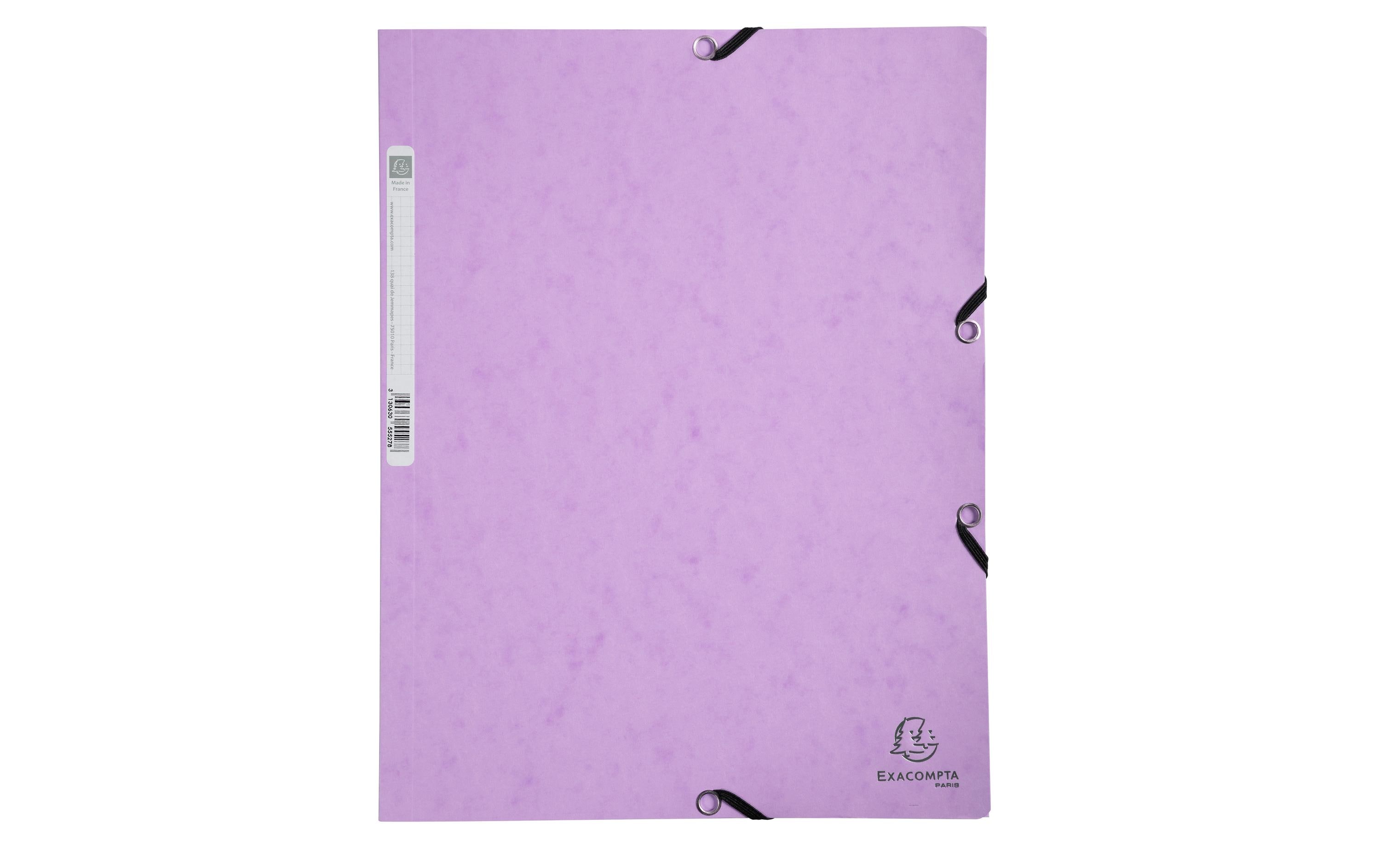 Exacompta Gummibandmappe Aquarel A4, Pastell-malve