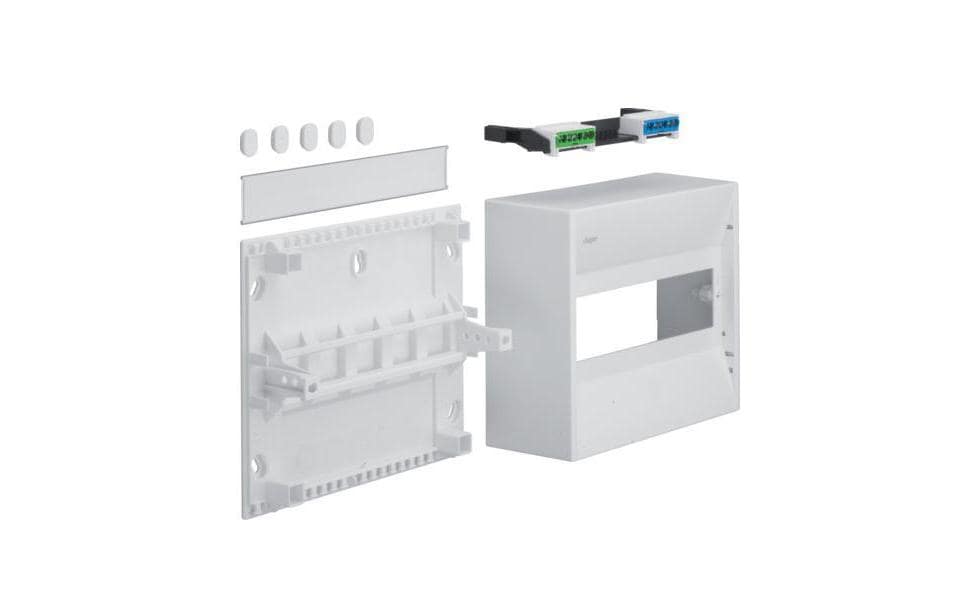 Hager Kleinverteiler Gamma, 10PLE IP30 1xPE 1xN Hager Kleinverteiler Gamma, 10PLE IP30 1xPE 1xN