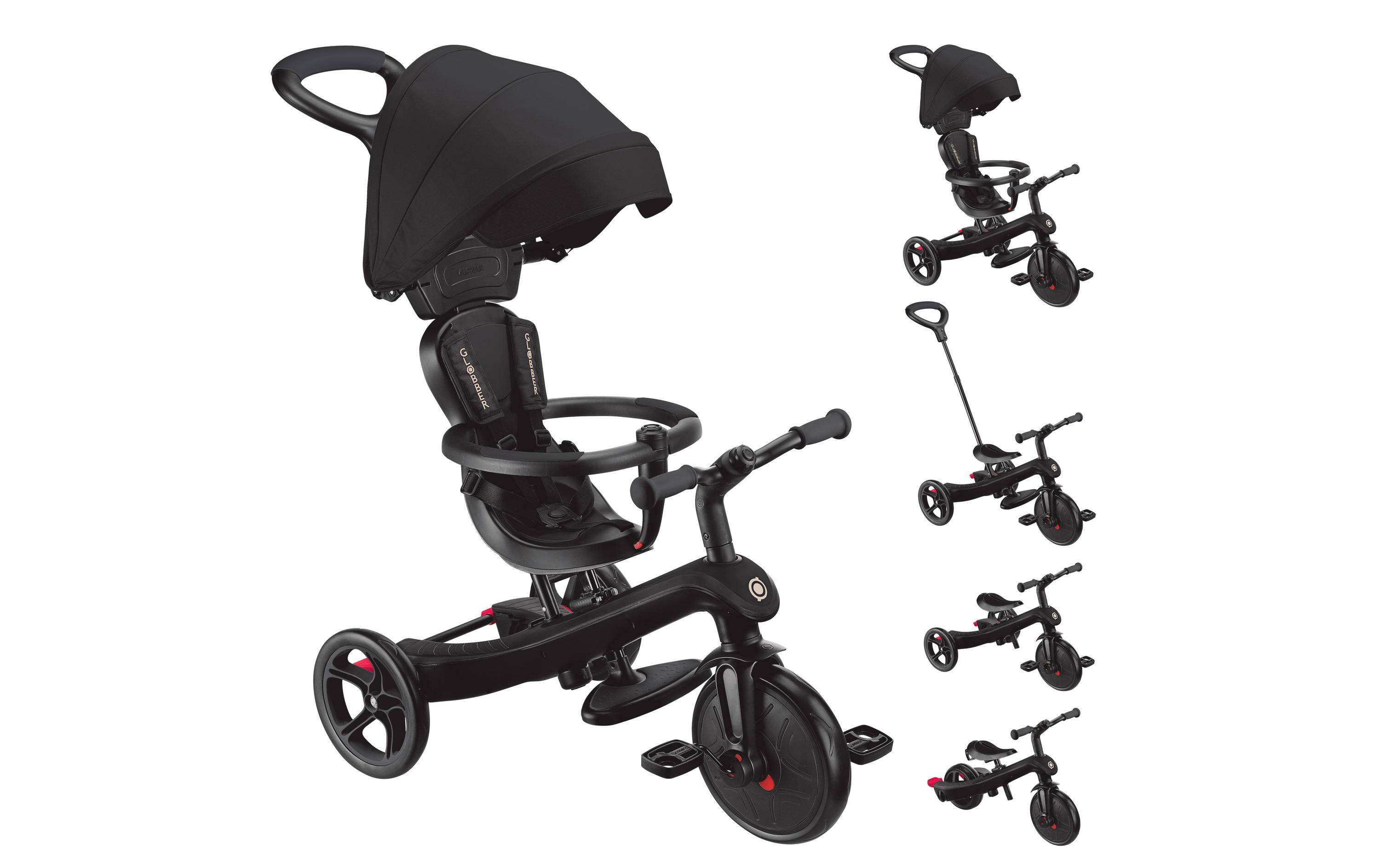 GLOBBER Dreirad Trike Explorer 4 in 1 Black GLOBBER Dreirad Trike Explorer 4 in 1 Black