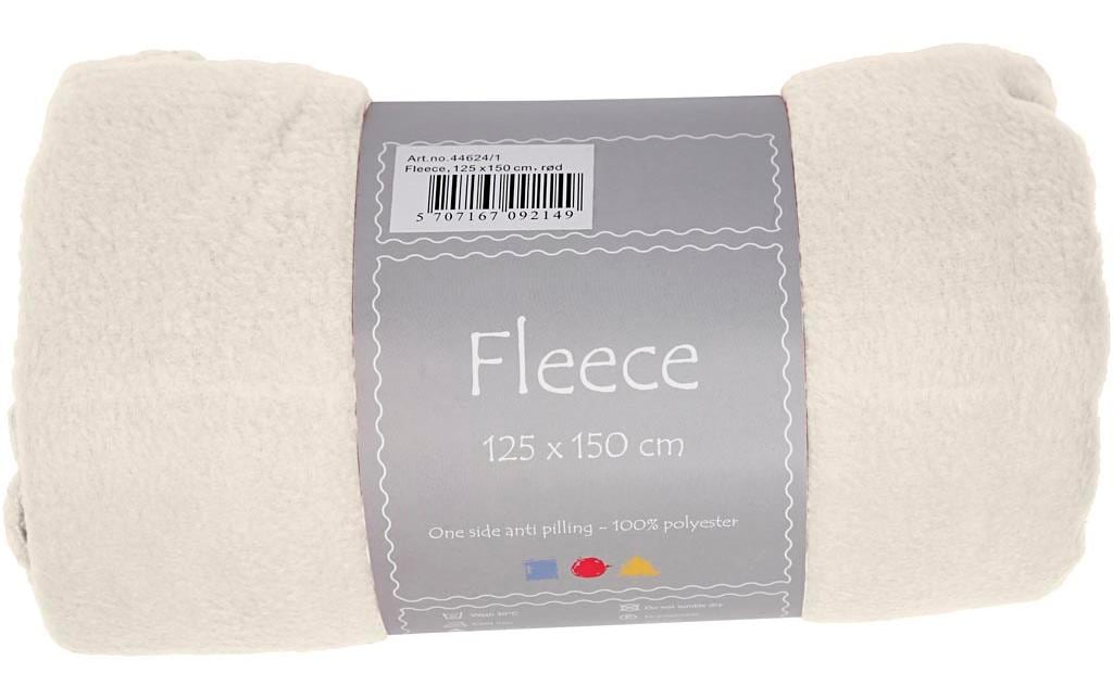 Creativ Company Fleece 150 cm x 125 cm, Weiss Creativ Company Fleece 150 cm x 125 cm, Weiss