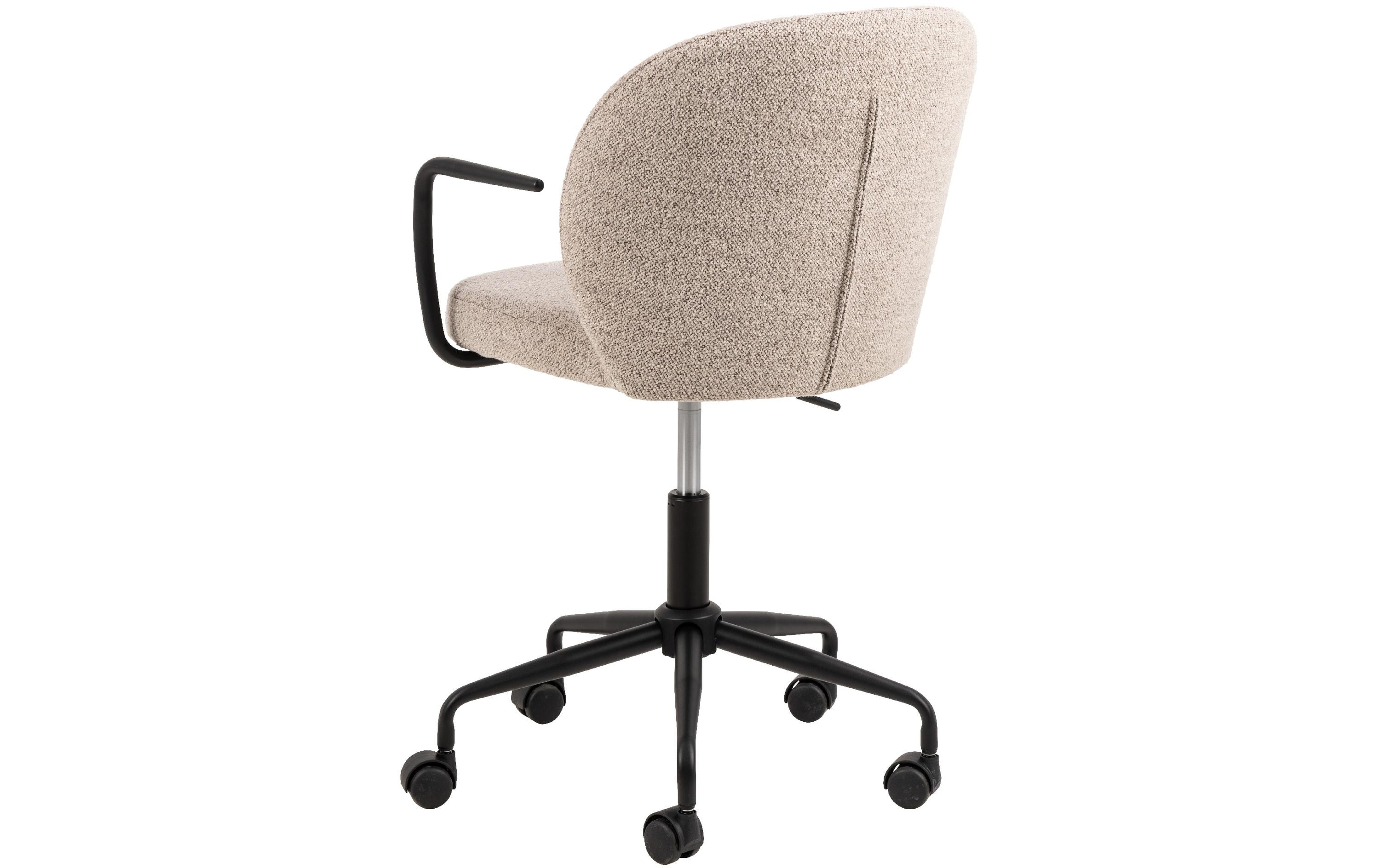 AC Design Bürostuhl Patricia, mit Polsterrücken und Armlehnen, Beige