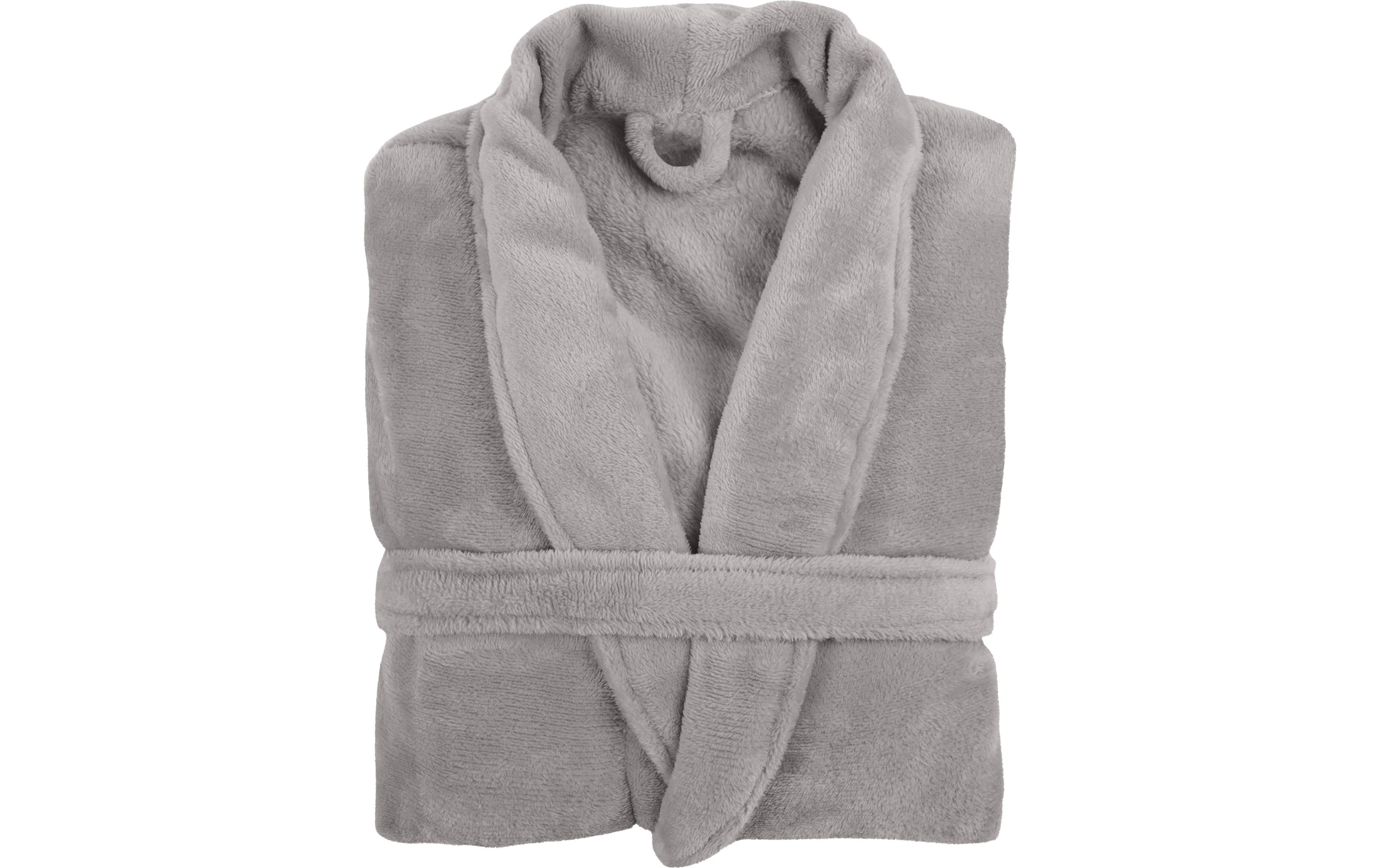 Tiseco Bademantel COSY Mikroflanell , unisex Grau