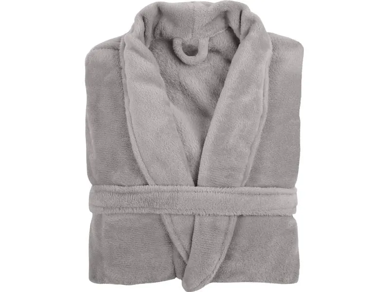 Tiseco Bademantel COSY Mikroflanell , unisex Grau