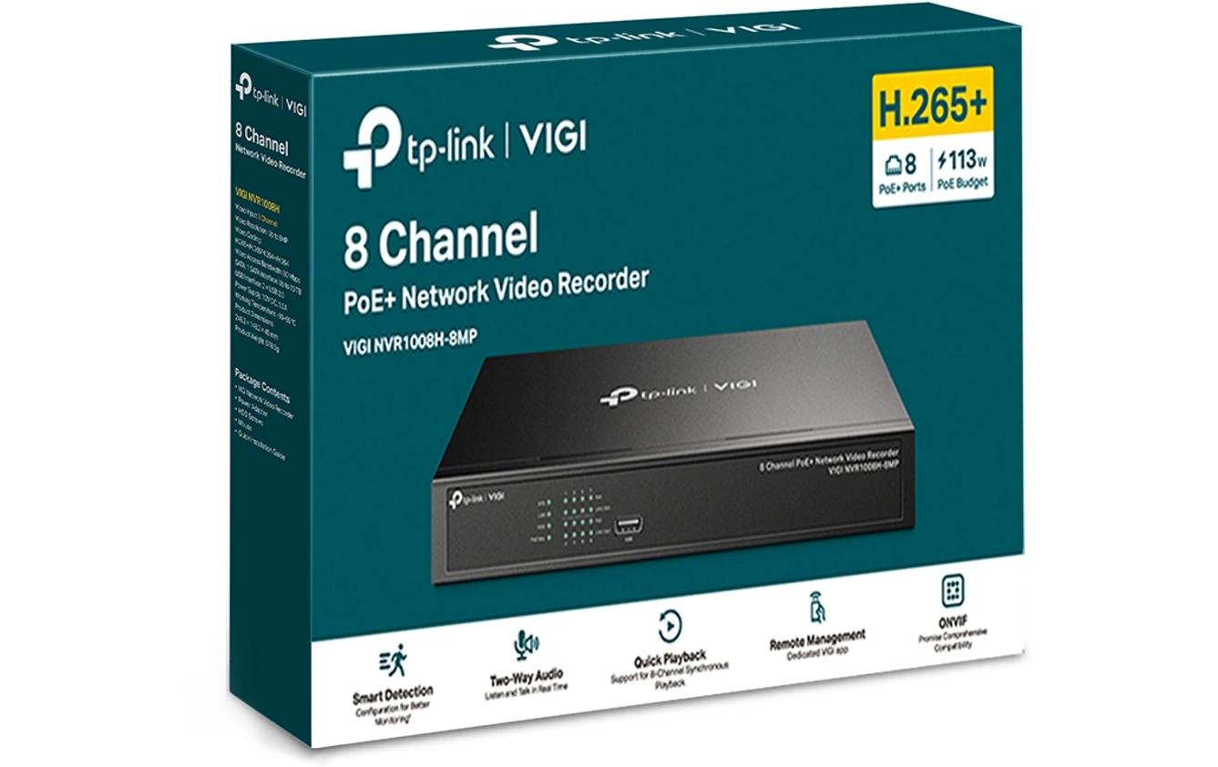 TP-Link Netzwerkrekorder VIGI NVR1008H-8MP 0 TB, 8 Kanal