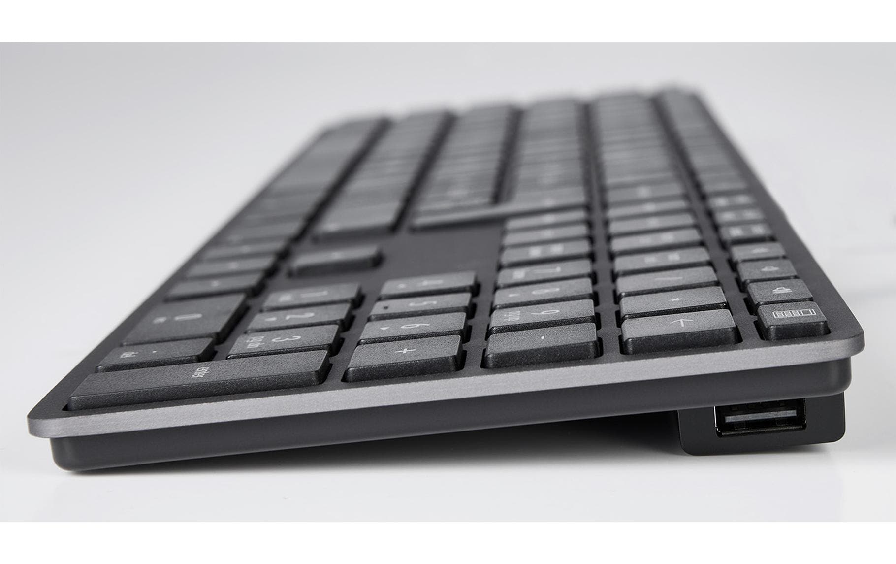 LMP Tastatur USB Grosse Beschriftung Grau