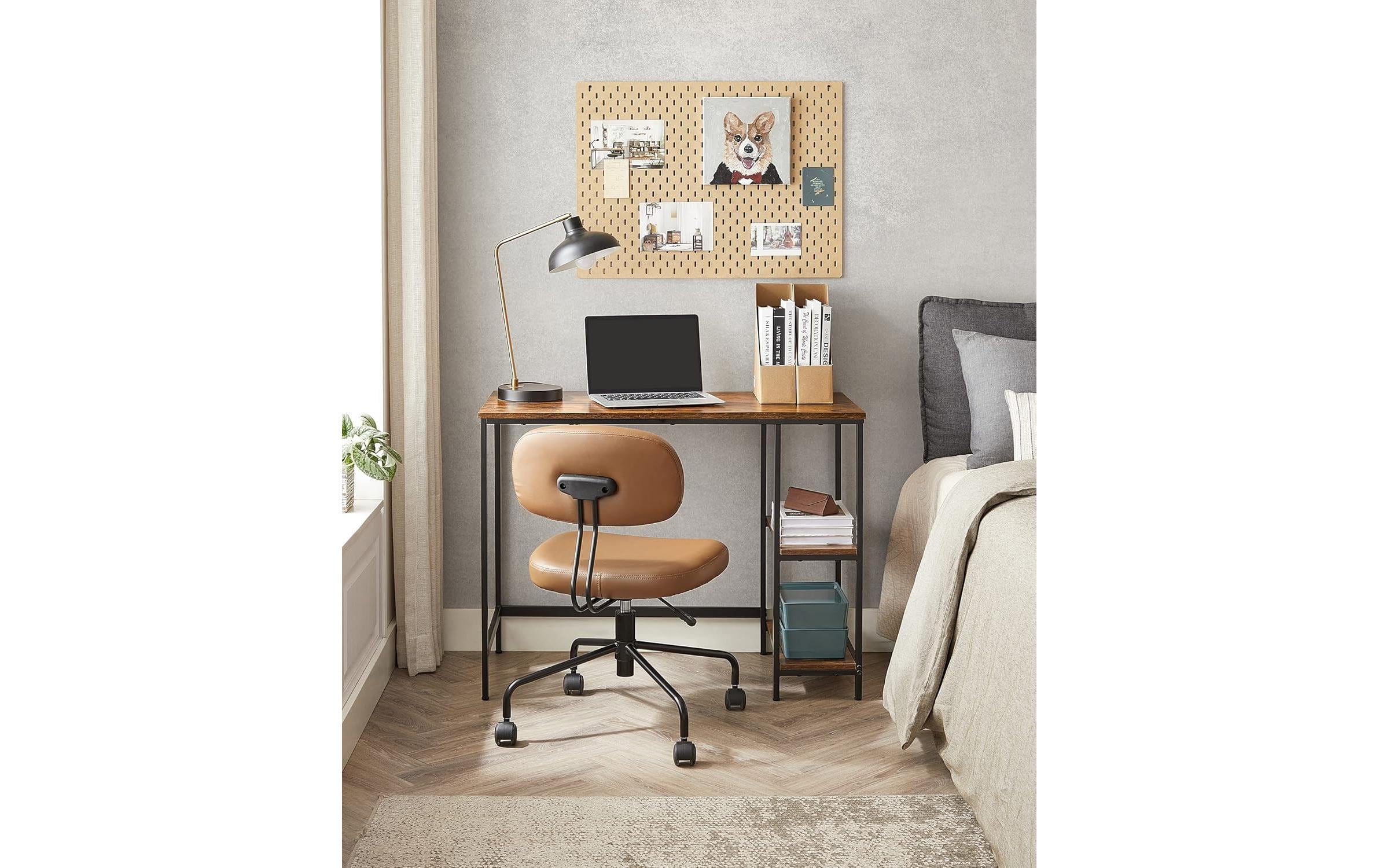 VASAGLE Tisch Braun/Schwarz 100 x 50 cm