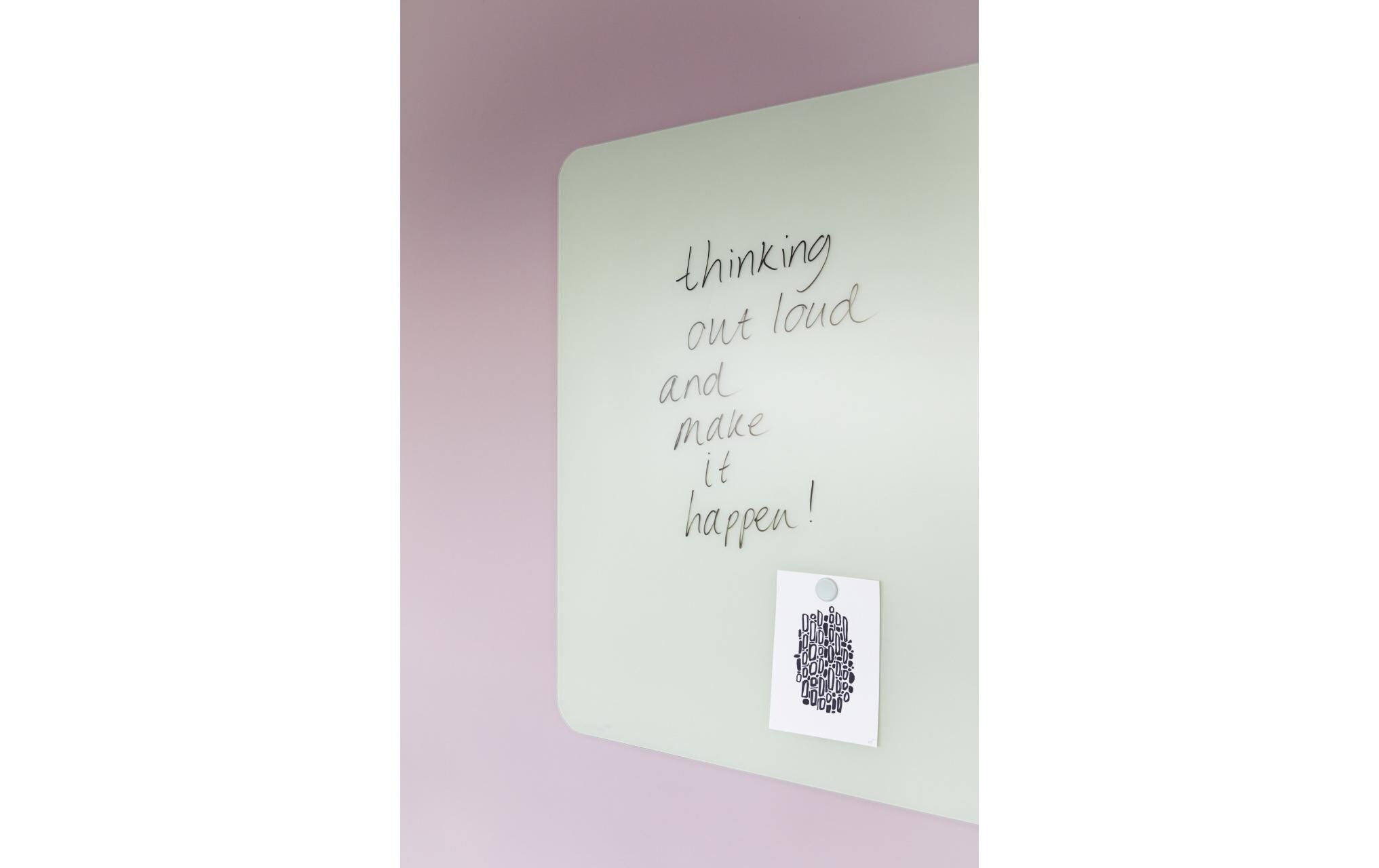 Legamaster Glassboard RC 90 x 120 cm, Salbeigrün matt