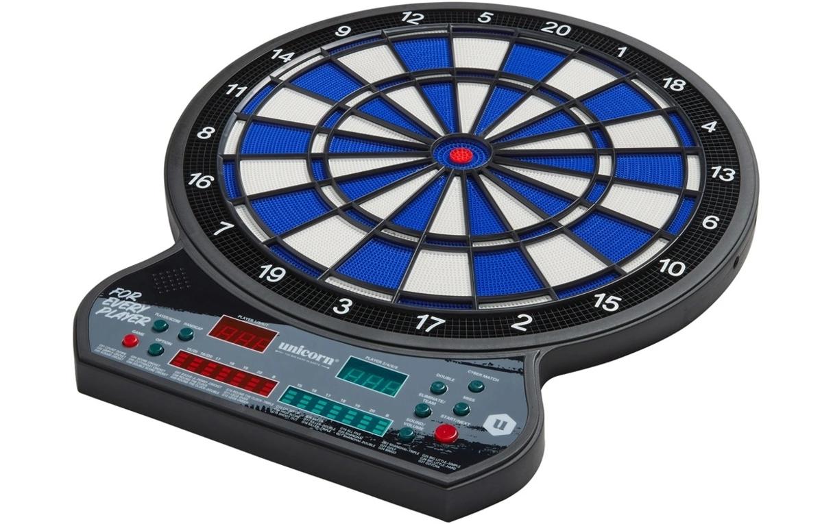 Unicorn Elektronische LED Dartscheibe inkl. 6 Pfeile